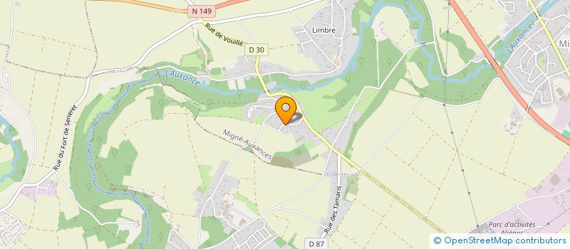 localisation de l'entreprise BU P & CO  MIGNE-AUXANCES