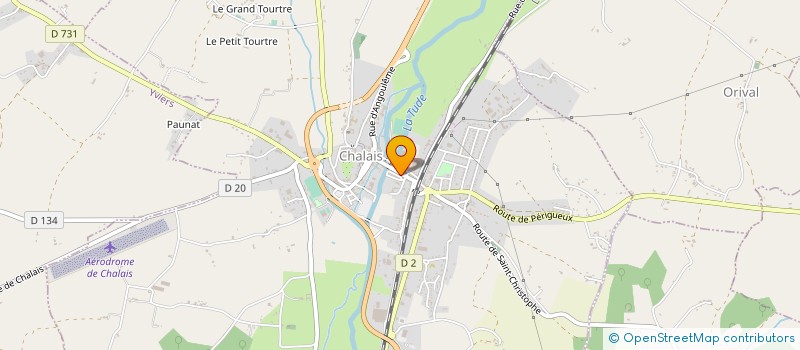 localisation de l'entreprise BUA à CHALAIS