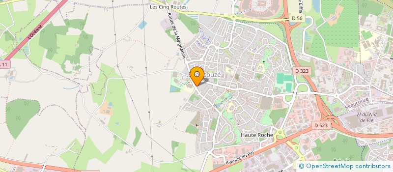 localisation de l'entreprise BUAN INFORMATIQUE  BEAUCOUZE