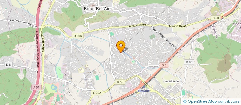 localisation de l'entreprise BUANDERIE PROVENTE  BOUC-BEL-AIR