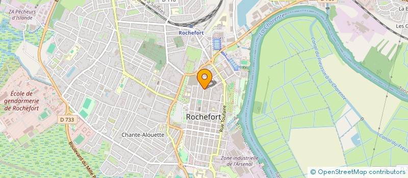 localisation de l'entreprise BUAQ à ROCHEFORT