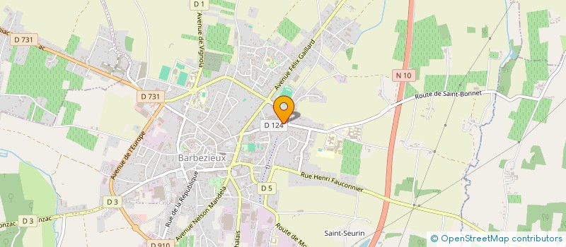 localisation de l'entreprise BUARD CHRISTELLE à BARBEZIEUX-SAINT-HILAIRE