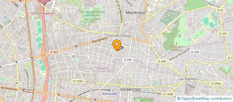 localisation de l'entreprise BUBA à MONTREUIL