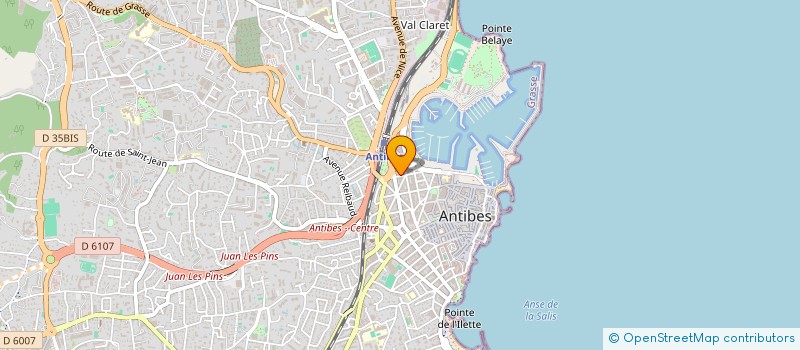 localisation de l'entreprise BUBBLE COM à ANTIBES