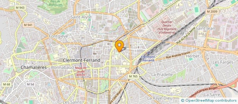 localisation de l'entreprise BUBBLE GUM  CLERMONT-FERRAND