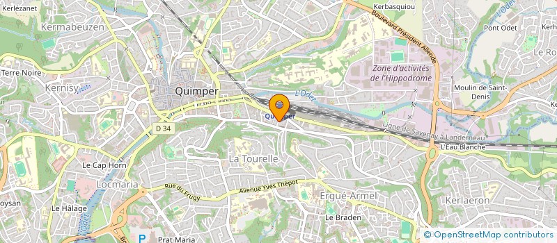 localisation de l'entreprise BUBBLE GUNS à QUIMPER