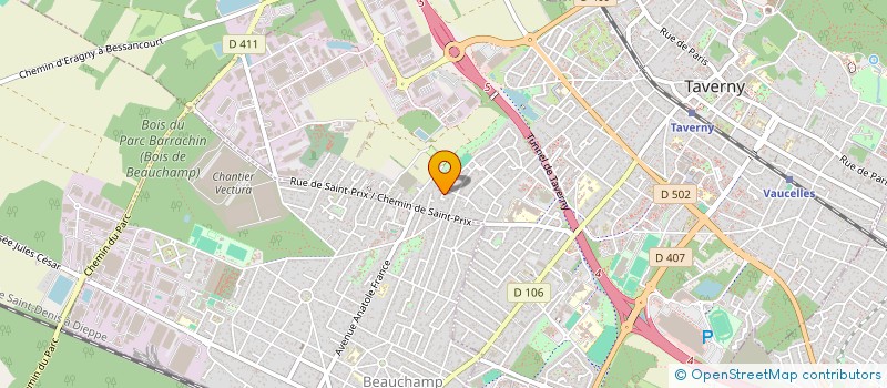 localisation de l'entreprise BUBBLEGLOBE à TAVERNY