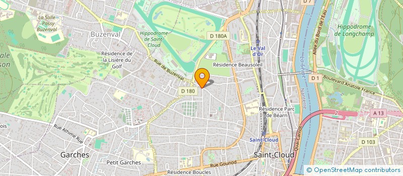 localisation de l'entreprise BUBBLY EVENT à SAINT-CLOUD