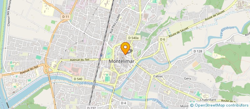 localisation de l'entreprise BUBIZ à MONTELIMAR