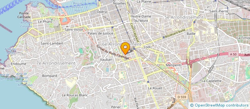 localisation de l'entreprise BUBO à MARSEILLE 6EME