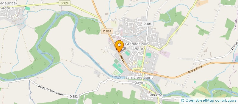 localisation de l'entreprise BUBOLA PLATRERIE à GRENADE-SUR-L'ADOUR