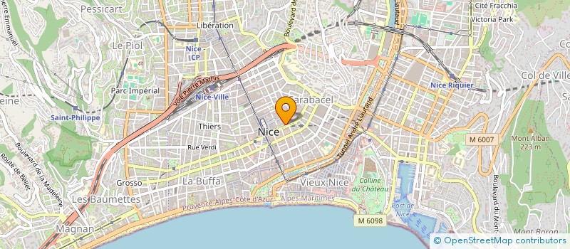 localisation de l'entreprise BUBU SCI  NICE