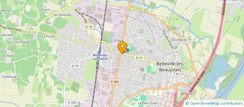 localisation de l'entreprise BUBULL'DOG  BELLEVILLE-EN-BEAUJOLAIS