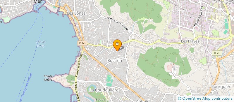localisation de l'entreprise BUCARIN à SIX-FOURS-LES-PLAGES