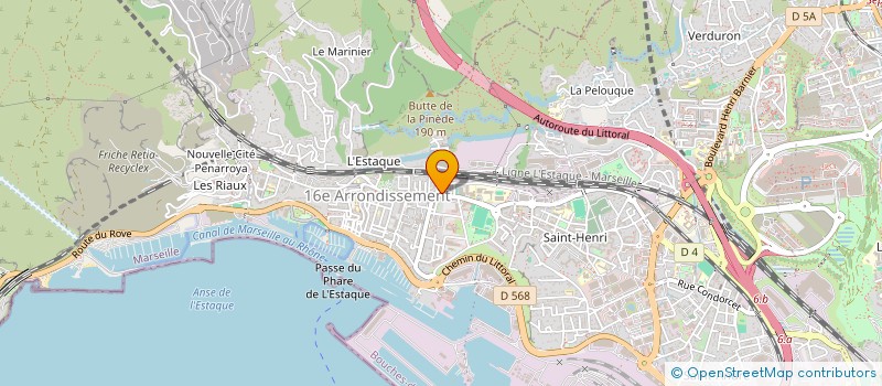 localisation de l'entreprise BUCCITEXKARLOTTA à MARSEILLE 16