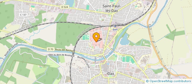 localisation de l'entreprise BUCHAILLARD à DAX