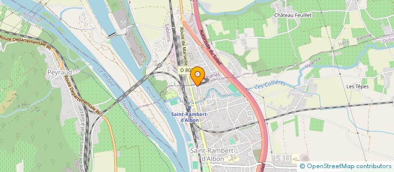 localisation de l'entreprise BUCHAILLOT CYRIL à SAINT-RAMBERT-D'ALBON
