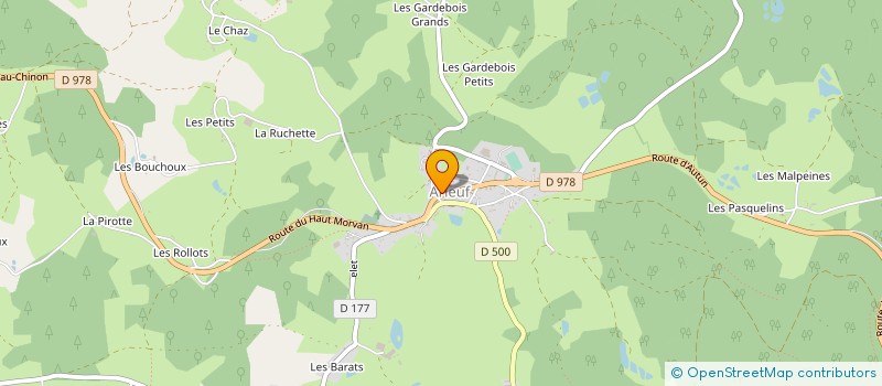 localisation de l'entreprise BUCHALEAU à ARLEUF