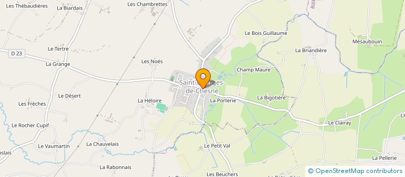 localisation de l'entreprise BUCHARD-DUHAMEL.  RIVES-DU-COUESNON