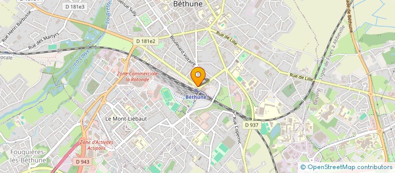 localisation de l'entreprise BUCHE  BETHUNE