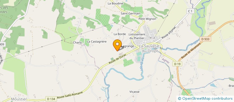 localisation de l'entreprise BUCHE ECO  LA SAUVETAT-DU-DROPT