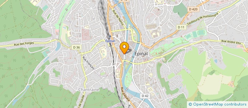 localisation de l'entreprise BUCHER -BRIANTAIS SARL à EPINAL