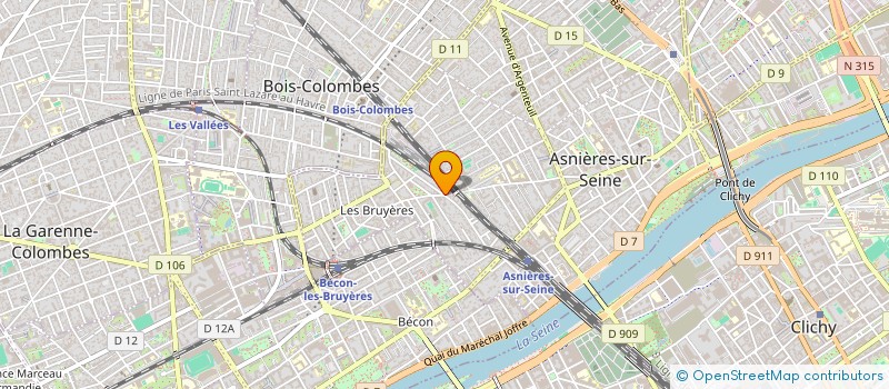 localisation de l'entreprise BUCHER LANFANT à ASNIERES-SUR-SEINE