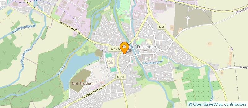 localisation de l'entreprise BUCHERT à ENSISHEIM