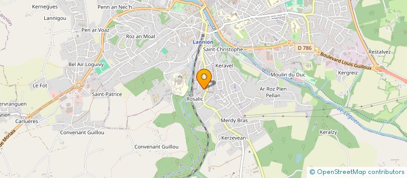 localisation de l'entreprise BUCHES DU TREGOR à LANNION