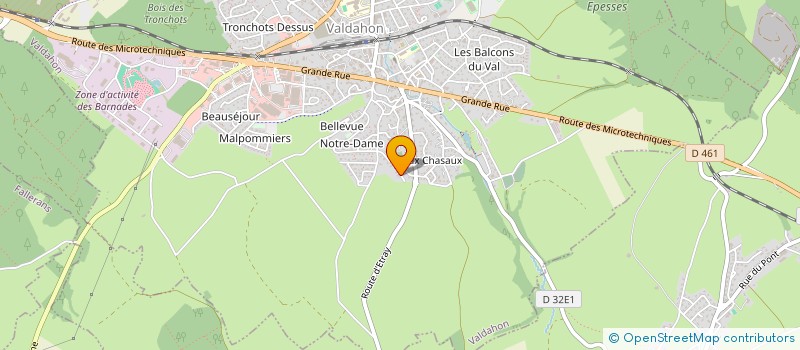 localisation de l'entreprise BUCHES MOUTAIN  VALDAHON