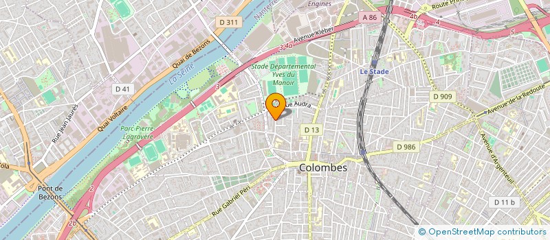 localisation de l'entreprise BUCI SERVICE à COLOMBES