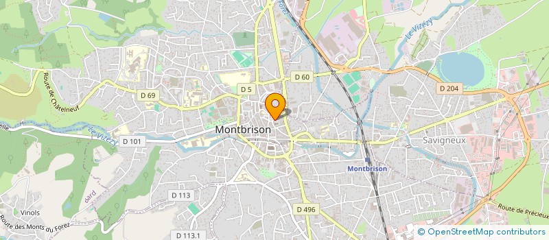 localisation de l'entreprise BUCK DESIGN à MONTBRISON