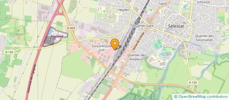 localisation de l'entreprise BUCKENMEYER à SELESTAT