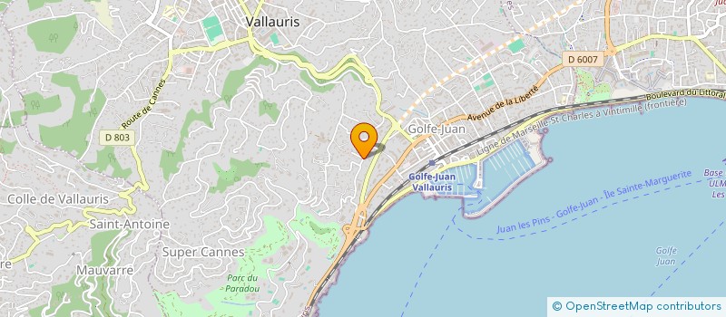 localisation de l'entreprise BUCO à VALLAURIS
