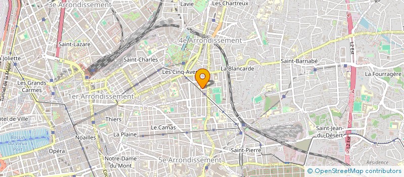 localisation de l'entreprise BUDDY'S IMMOBILIER 5 AVENUES à MARSEILLE