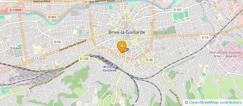 localisation de l'entreprise BUDELLI  BRIVE-LA-GAILLARDE