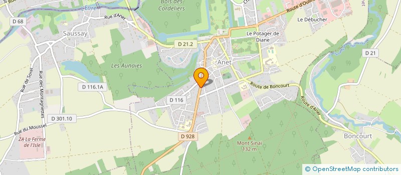 localisation de l'entreprise BUDELLI FRERES S N C à ANET