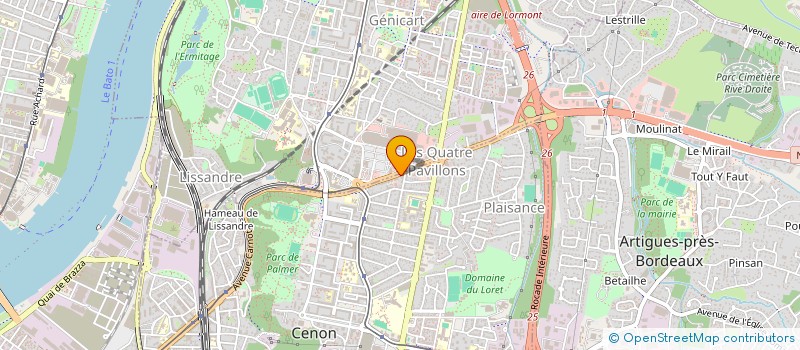 localisation de l'entreprise BUDERON  CENON