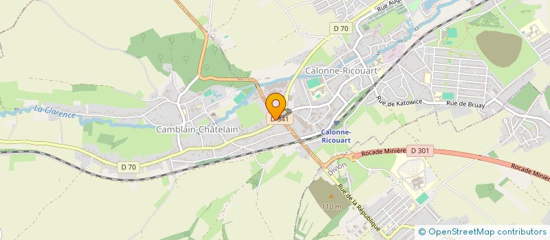 localisation de l'entreprise BUDGET AUTO 62  CAMBLAIN-CHATELAIN