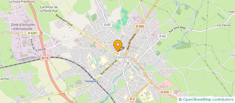 localisation de l'entreprise BUDGETS TRAVAUX IMMO  VALOGNES