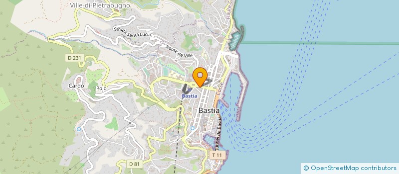 localisation de l'entreprise BUDICCIONI à BASTIA