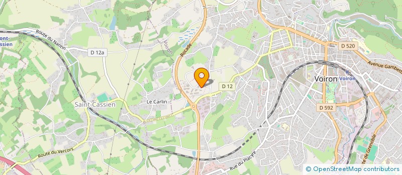 localisation de l'entreprise BUDILLON RABATEL SA à VOIRON