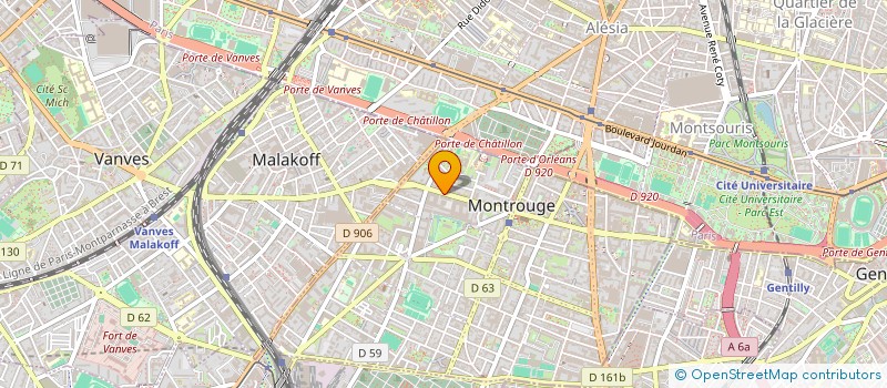 localisation de l'entreprise BUDIMAT  MONTROUGE