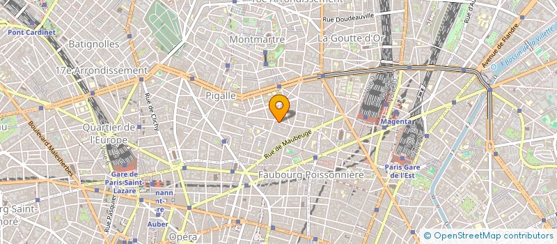 localisation de l'entreprise BUDINVEST  PARIS