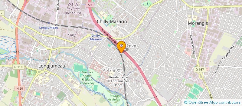 localisation de l'entreprise BUDJI DEVELOPPEMENT  CHILLY-MAZARIN