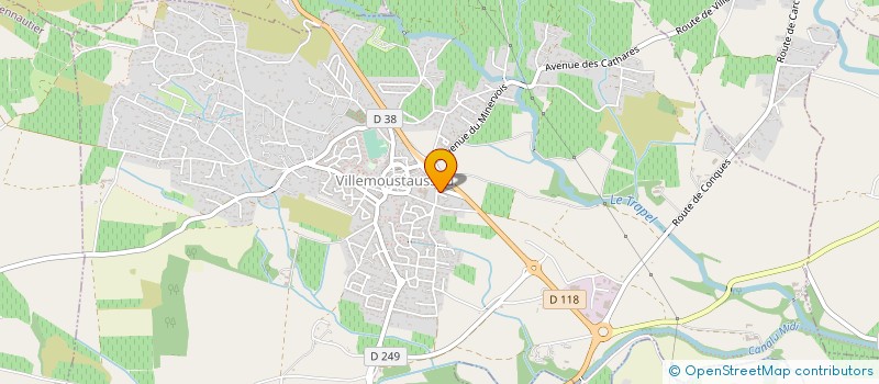 localisation de l'entreprise BUDO CLUB 11  MIRAVAL-CABARDES