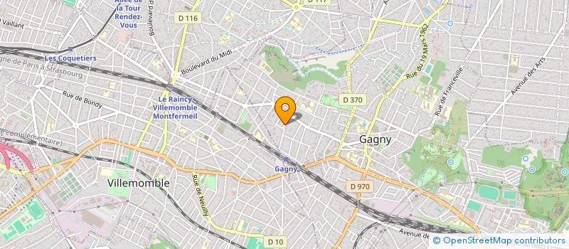 localisation de l'entreprise BUDO CLUB DE LA JONQUIERE à GAGNY