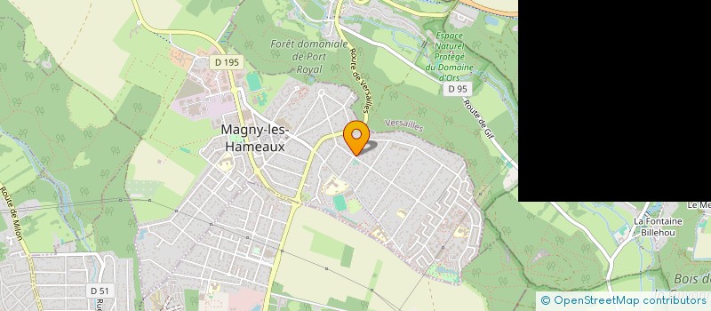 localisation de l'entreprise BUDO-CLUB MAGNY LES HAMEAUX  MAGNY-LES-HAMEAUX