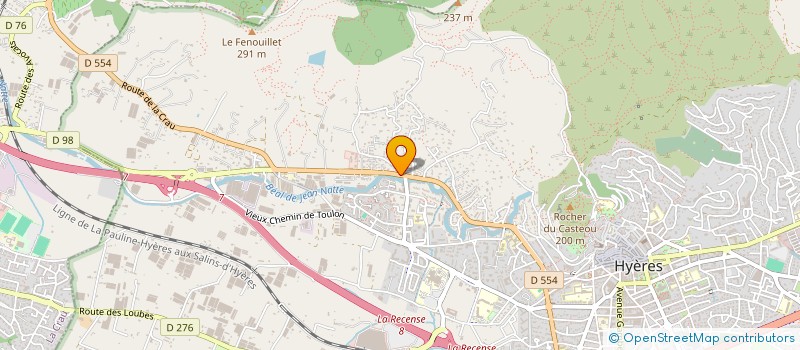 localisation de l'entreprise BUDO HYEROIS à HYERES