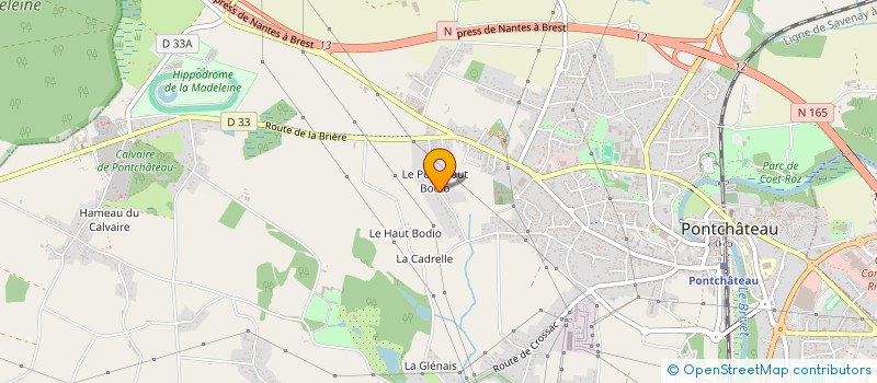 localisation de l'entreprise BUDO RYU  PONTCHATEAU